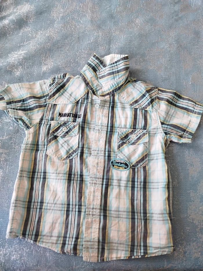 Chemise garçon manche courte