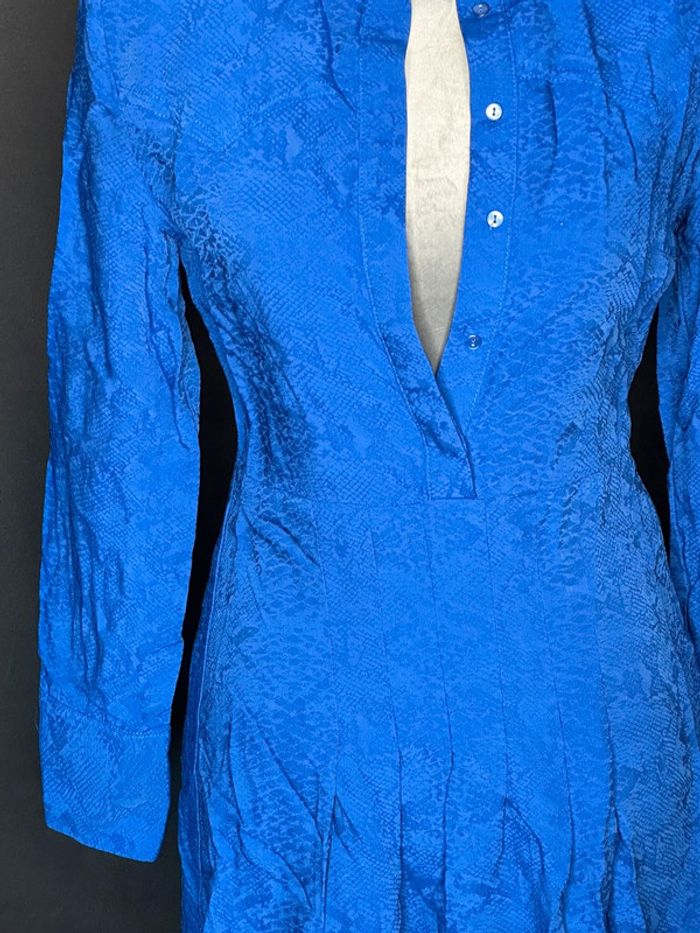 Superbe, robe, serpent, bleu électrique, mango, taille M - photo numéro 5