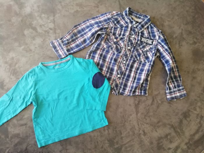 Chemise + tee shirt