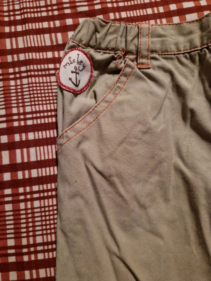 Pantalon beige mickey - photo numéro 3