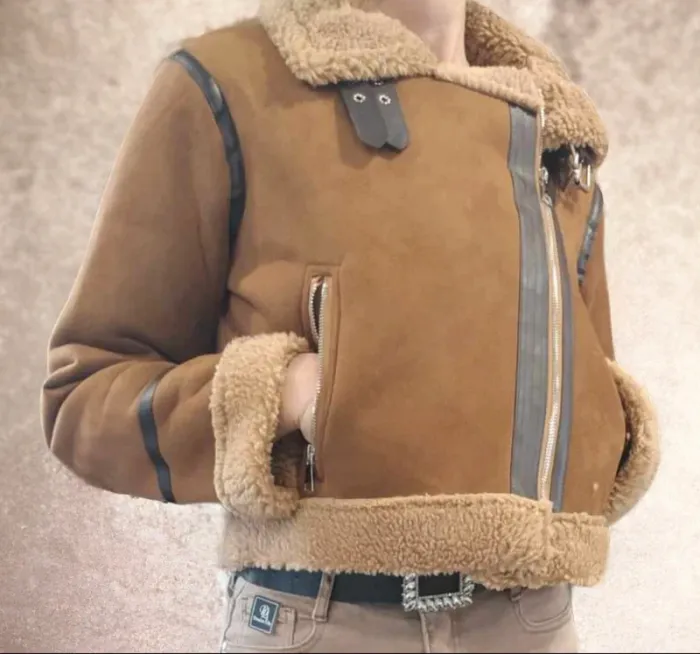 Veste perfecto beige taille L - photo numéro 2