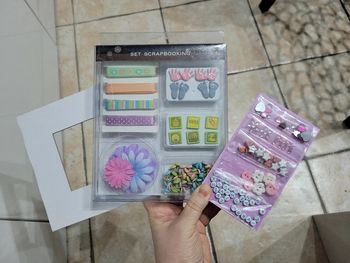 Neuf Set de scrapbooking, cadre et perles