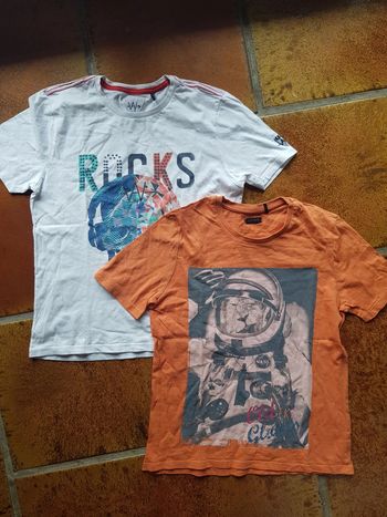 Lot de 2 tee shirts été 12ans ikks