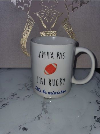 Mug rugby personnalisé