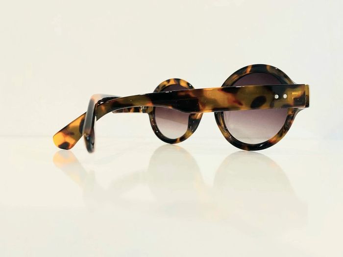 Lunette de soleil mixte ronde Polarisée marron léopard uvprotection catégorie 3 - photo numéro 3