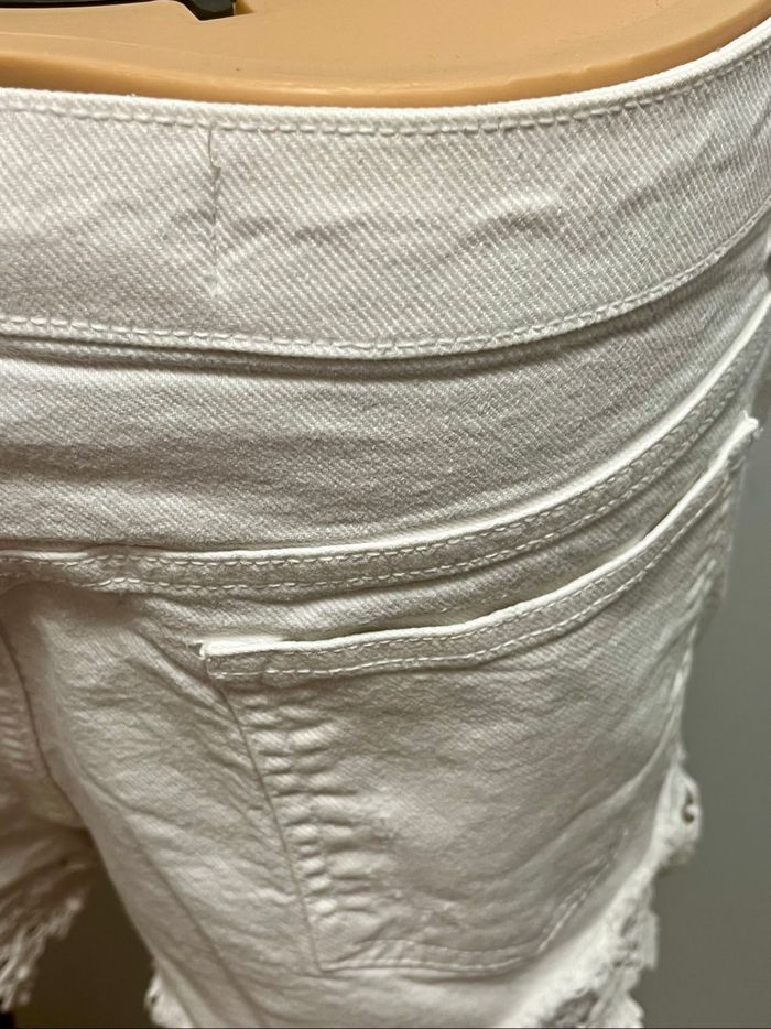 Short en jean blanc - photo numéro 7