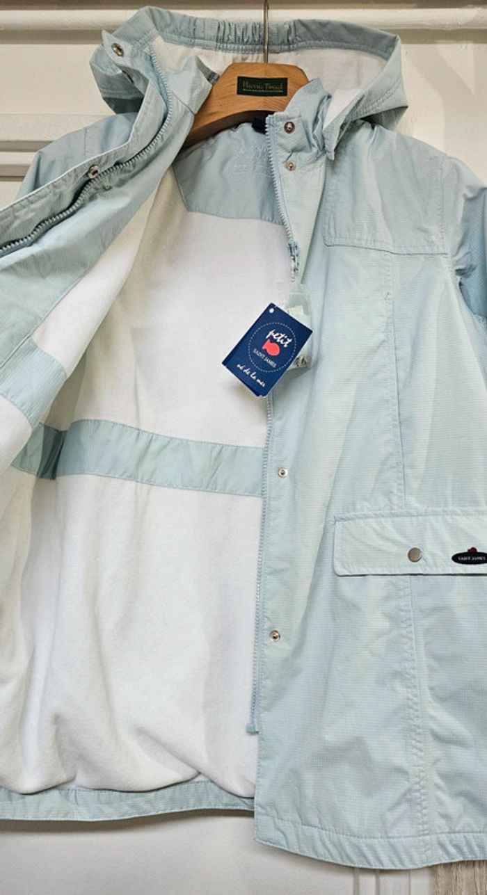 Imper Parka Trench Déperlant Saint James Taille 10 ans - photo numéro 2