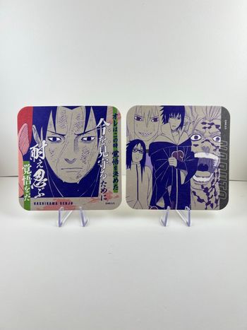 Lot 2 Dessous de verre Naruto - Hashirama Senju & Team Sasuke