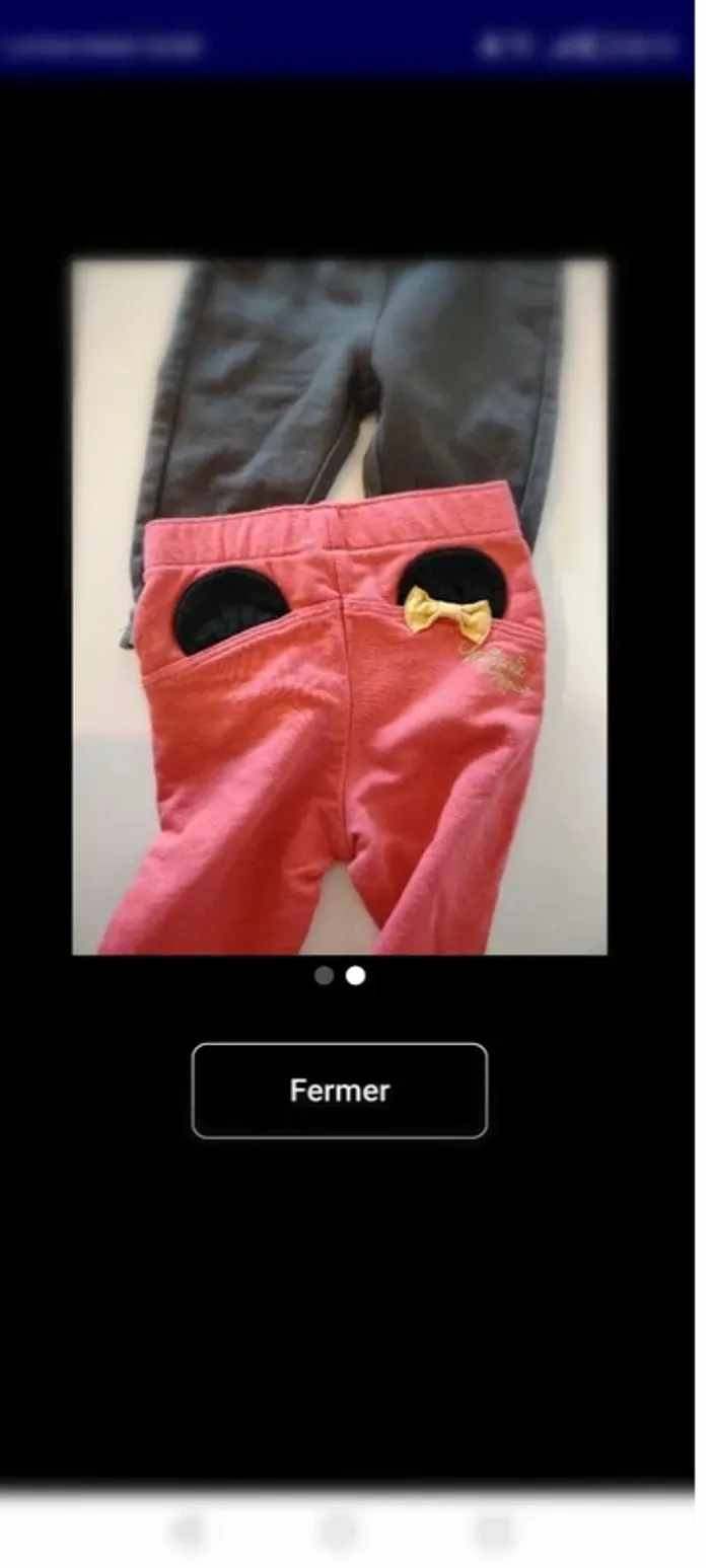 Lot de 2 pantalons 6 mois - photo numéro 2