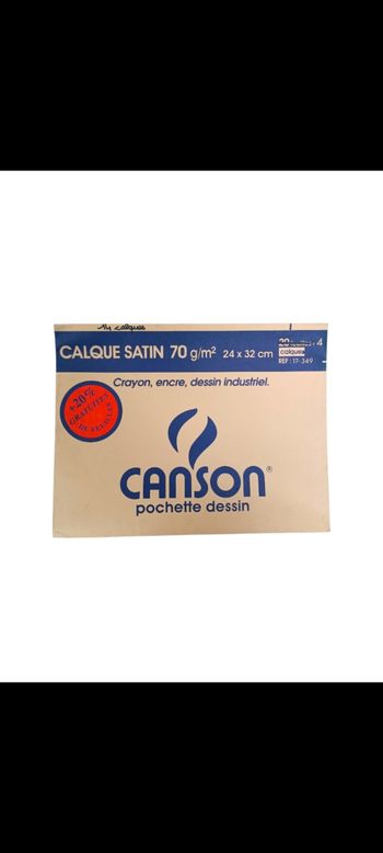 Pochette de 14 feuilles de calque satin