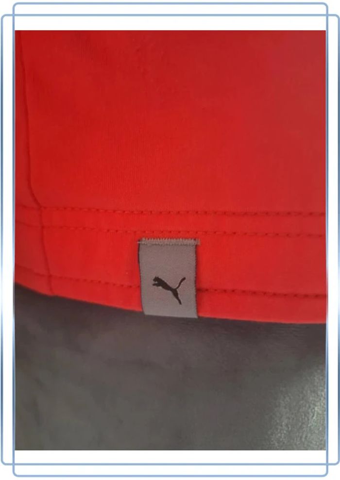 Veste légère puma vintage/ homme - taille L / rouge et grise - brodé (330) - photo numéro 6