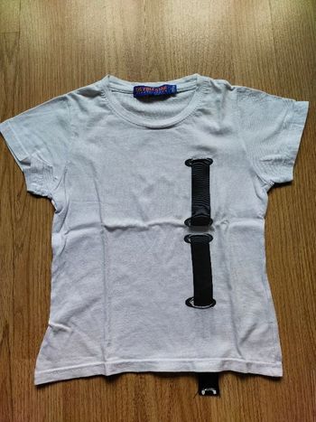 T-shirt blanc avec sangle UsFreeStar