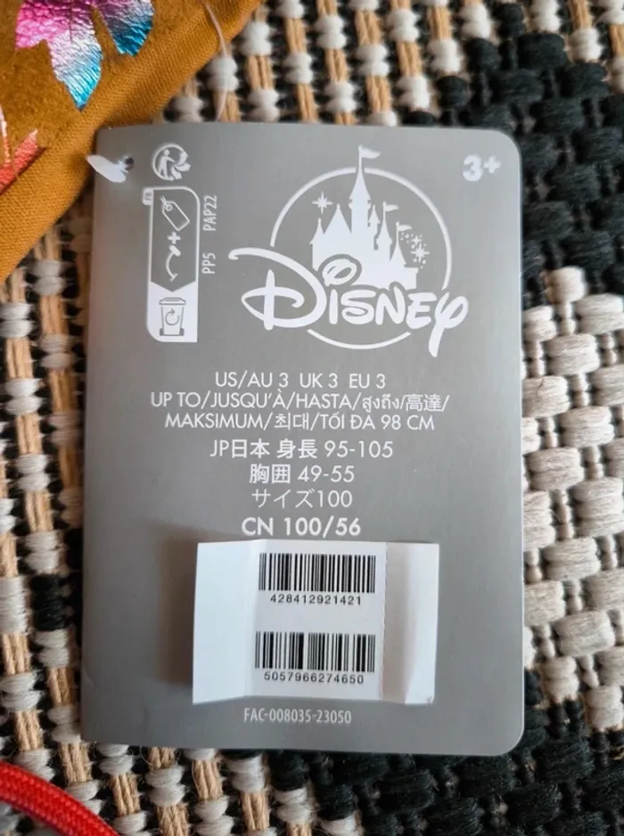 Déguisement Pocahontas 3 ans Disney store neuf - photo numéro 3