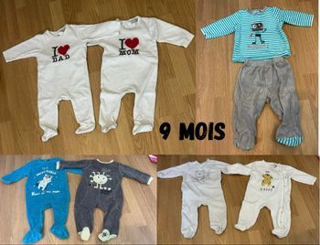 Lot vêtements 9 mois