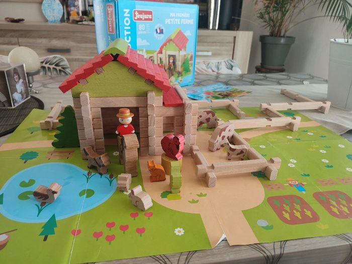 Jeu de construction ma petite ferme en bois - photo numéro 4