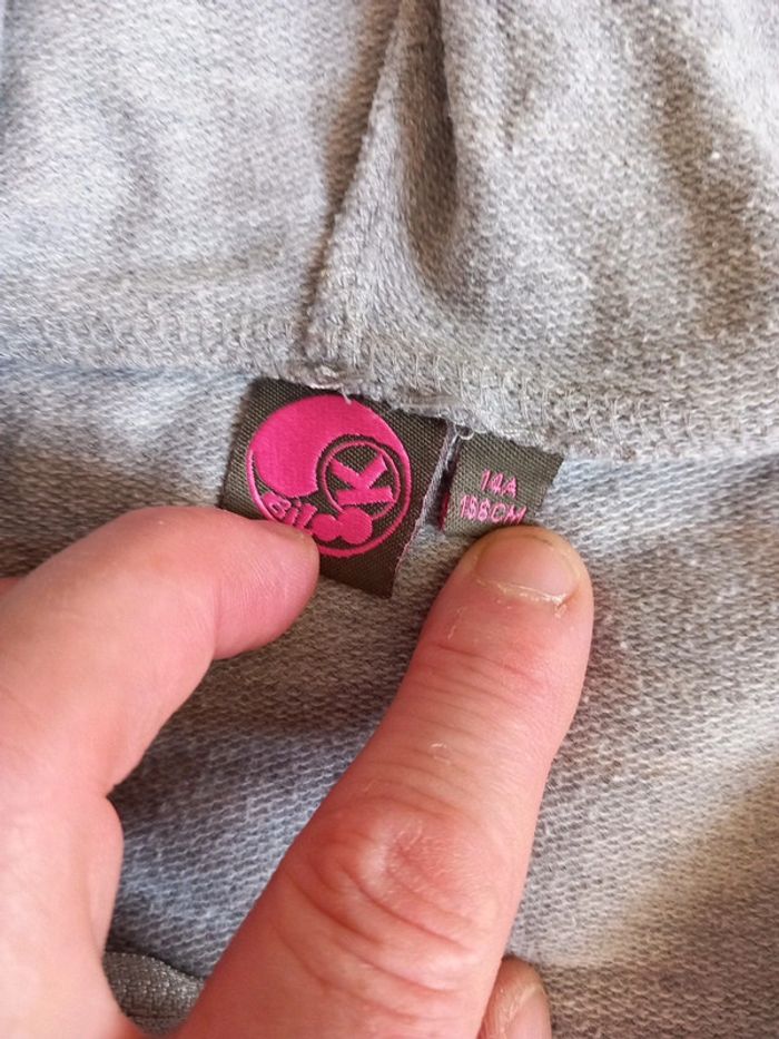 📦veste sweat capuche coton gris 14ans T34 Bilook - photo numéro 4