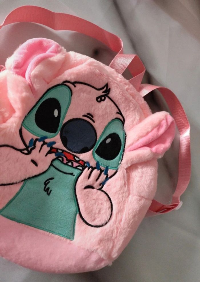 Petit sac à dos Stitch Angel rose - photo numéro 2