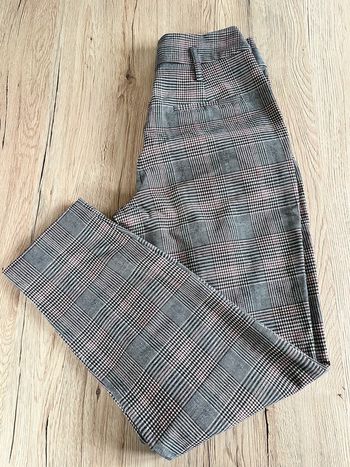 Pantalon de tailleur à carreaux taille 34 + ceinture