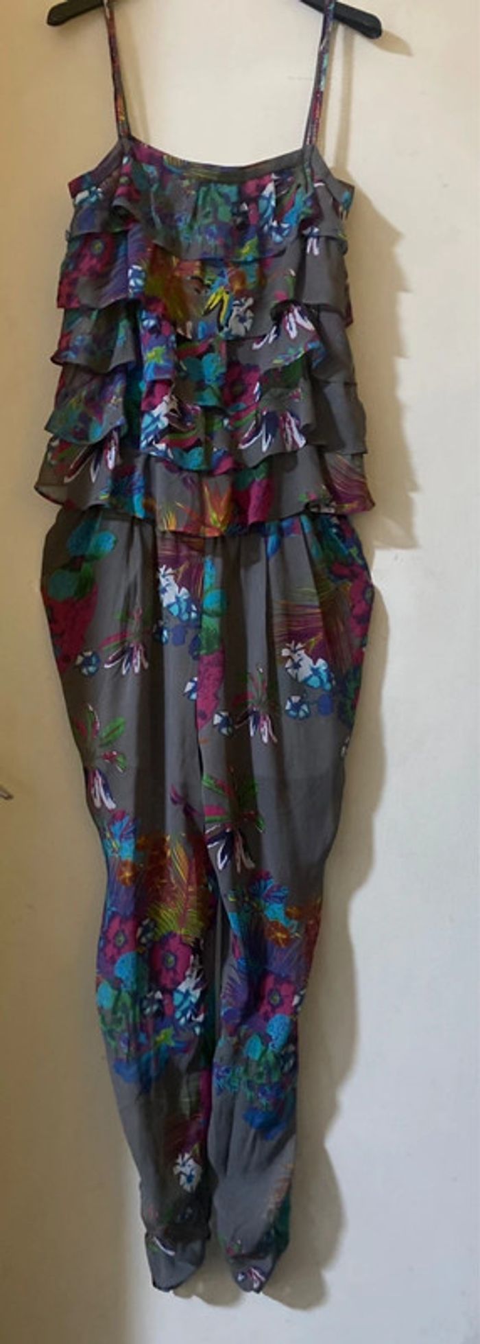 Magnifique combinaison élégant prosper soie florale 2