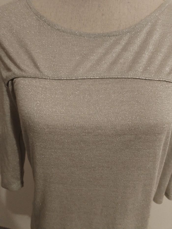 Haut argenté pailleté - photo numéro 2