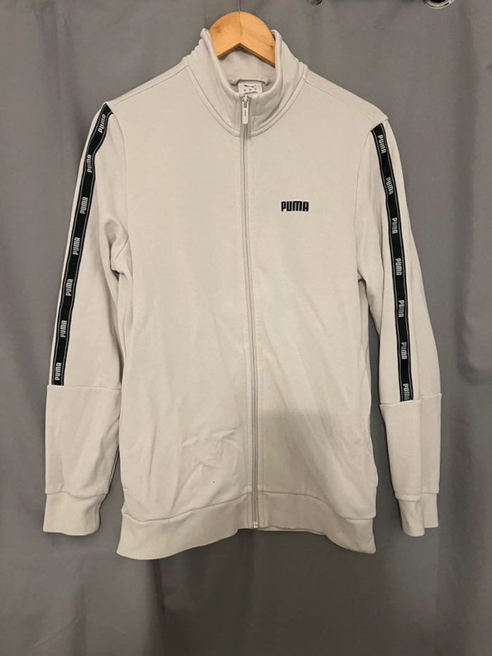 Gilet de survêtement puma blanc et noir - photo numéro 7