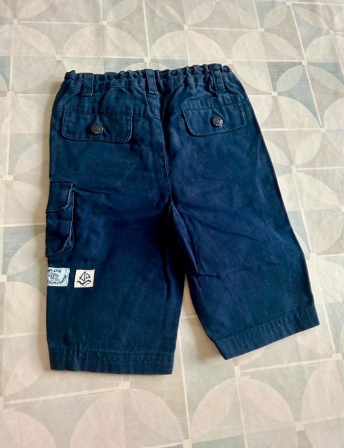 Pantalon garçon bleu marine - Babibou - 6 mois - en très bon état - photo numéro 2