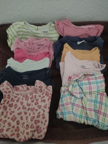 Lot de 11 hauts fille 80cm