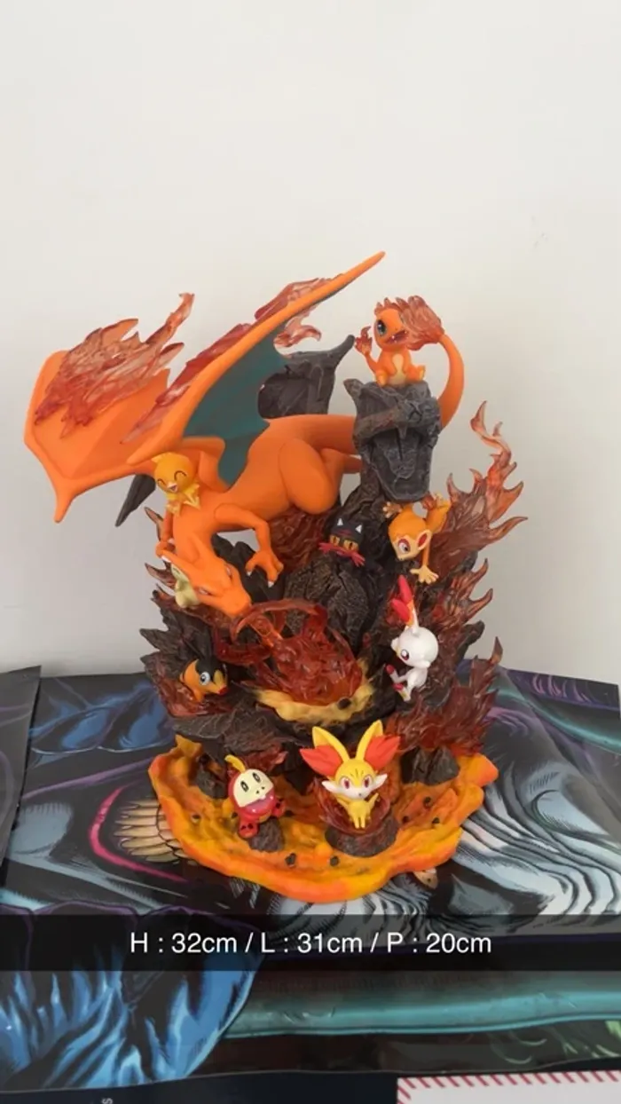 Pokémon - Statuette Dracaufeu - photo numéro 12