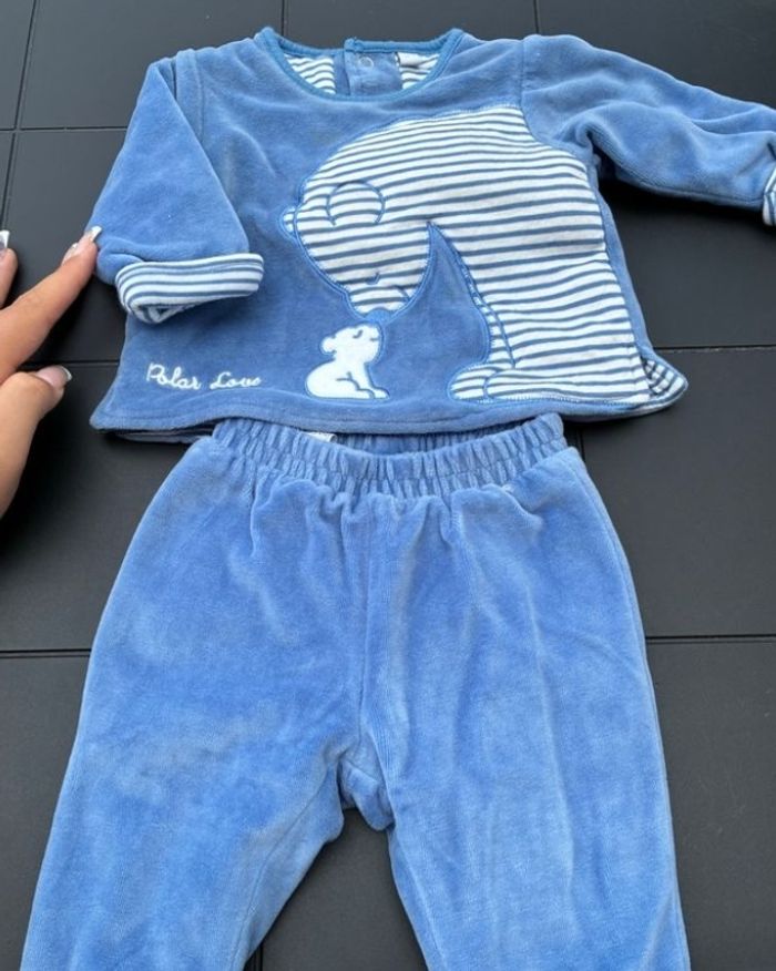 Pyjama bébé garçon 3 mois velour