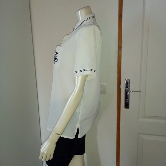Chemise / Blouse by Damart esprit Marinière Vintage comme neuve taille 38 - photo numéro 7