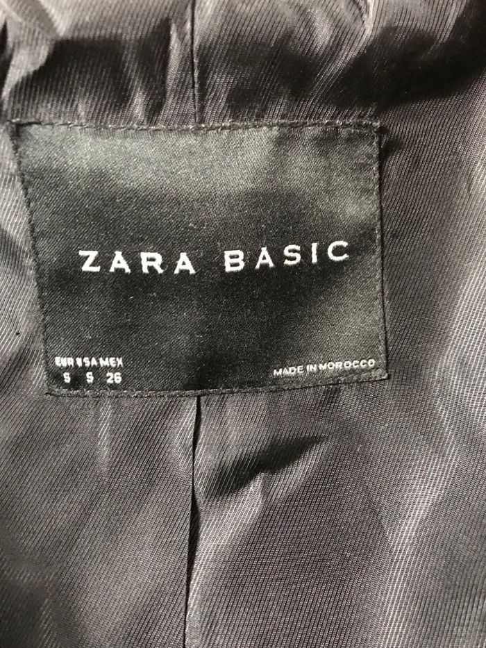 Veste manteau femme Zara basic cintrée Taille S - photo numéro 2
