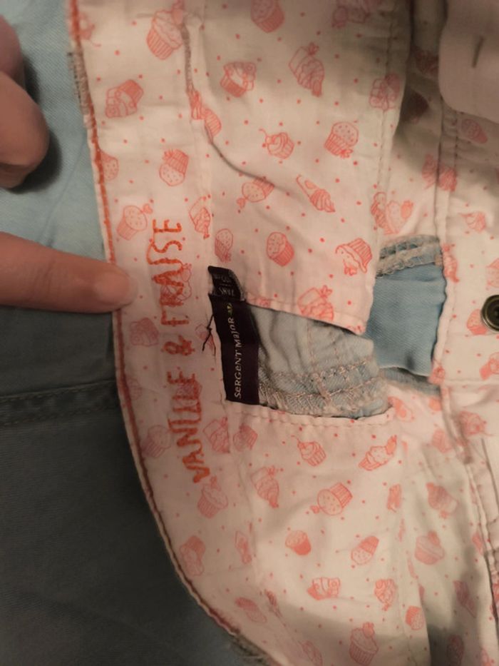 Short en jean sergent major 7 ans - photo numéro 3