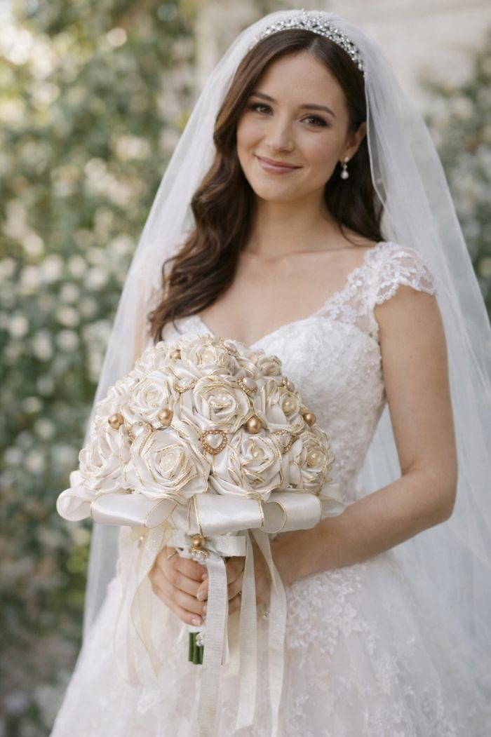 Bouquet de mariée artisanal - photo numéro 6