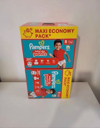 |-30% code REPRISE30] 116 couches Pampers Pants taille 8
