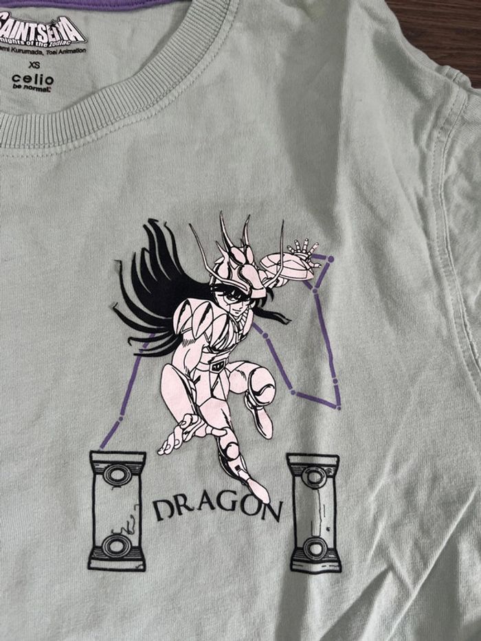 T Shirt Celio Saint Seiya Dragon - photo numéro 2