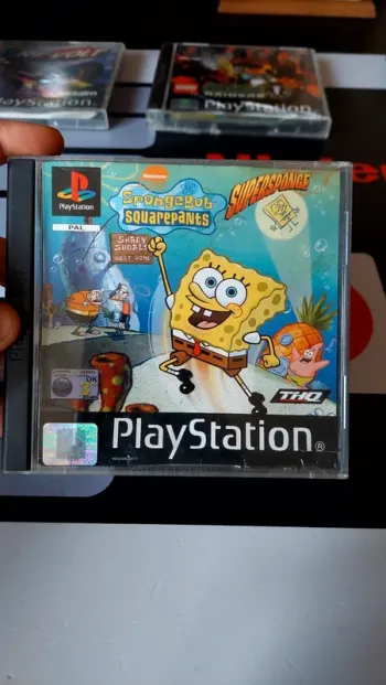 Bob l'éponge spongebob squarepants ps1 ultra rare complet Version français