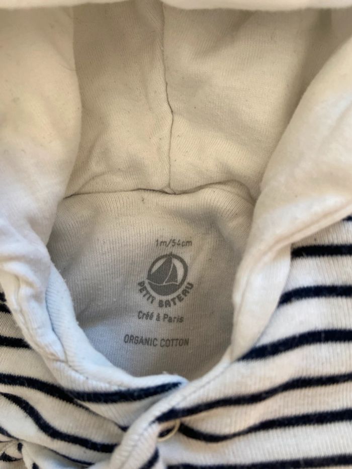 Combinaison Petit Bateau capuche petit chat 1 mois - photo numéro 3