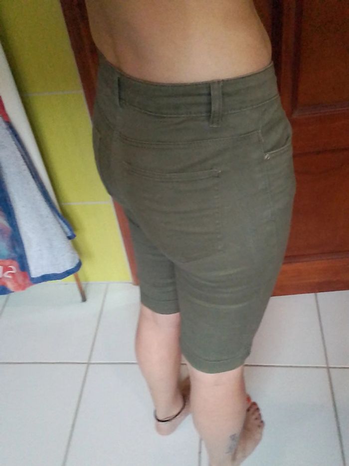 Short femme vert kaki Gémo - photo numéro 7