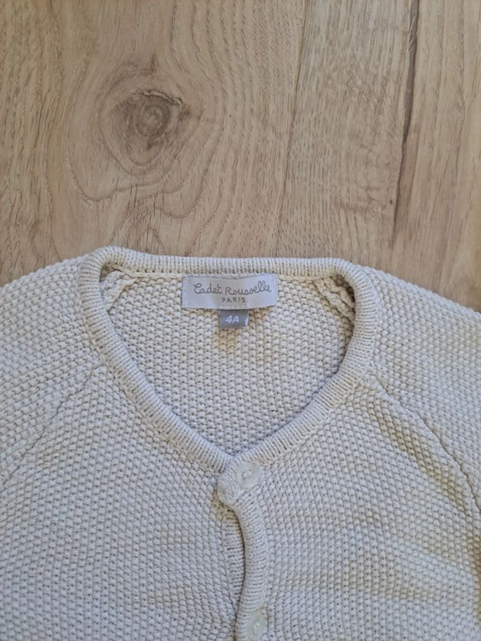 Gilet blanc 4ans Cadet Rousselle - photo numéro 2