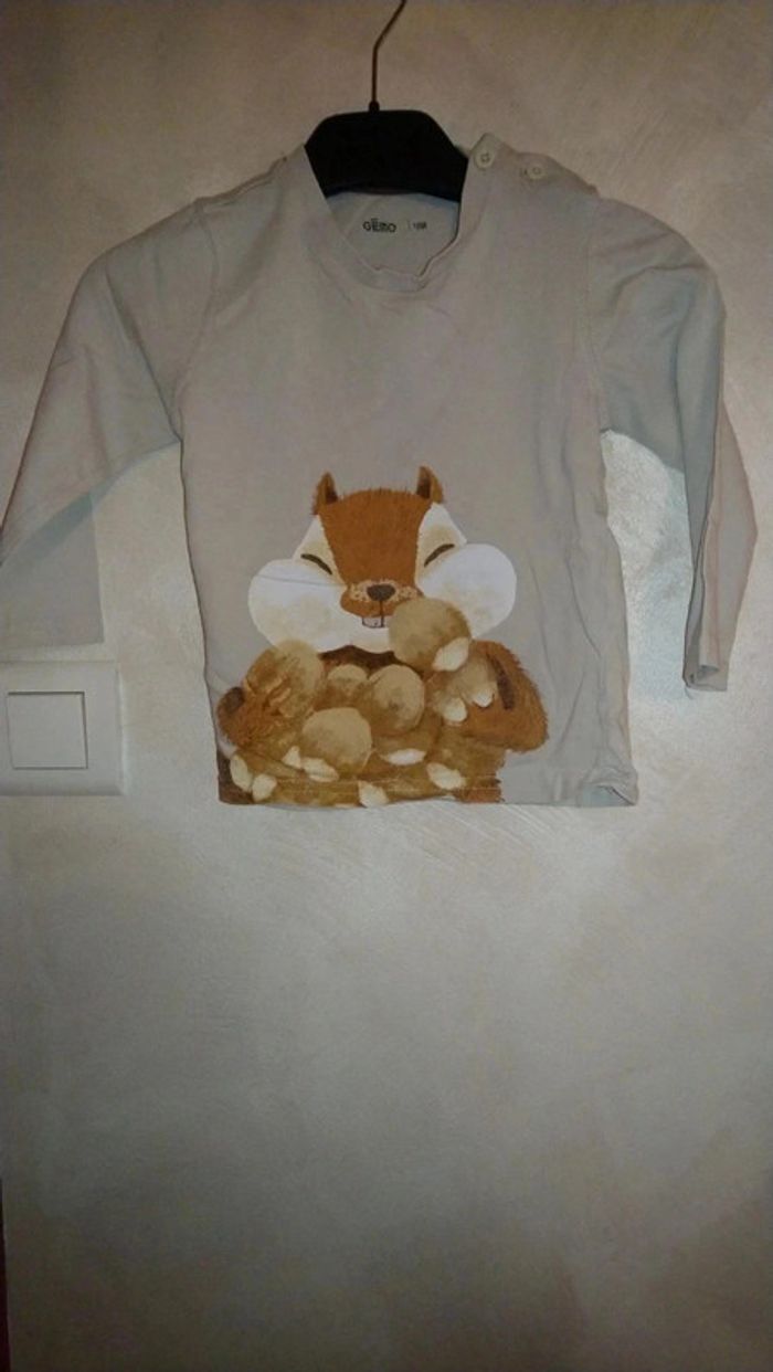 Tee shirt bébé garçon manches longues taille 18 mois Gémo - photo numéro 2