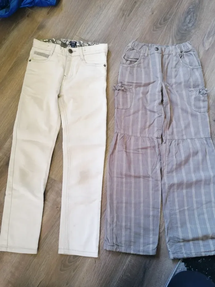 Lot 2 pantalons fille 10 ans