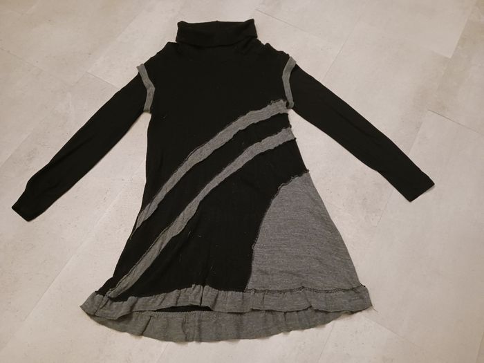 robe noire et grise taille unique