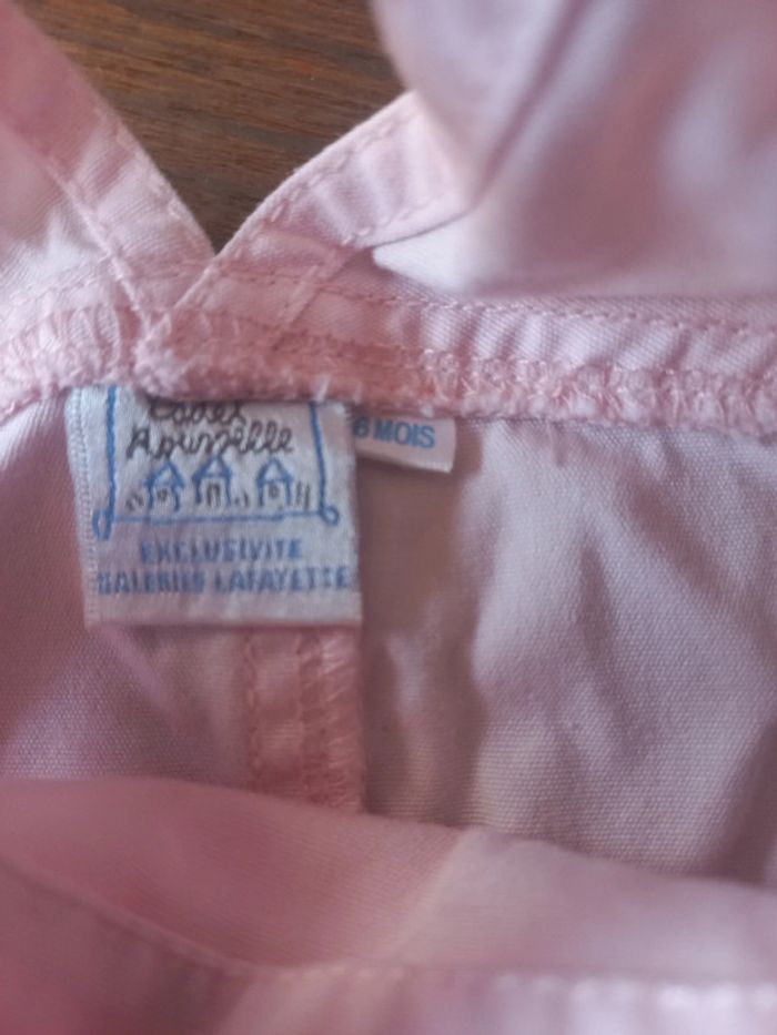 Robe salopette rose pâle cadet rousselet 6mois - photo numéro 3