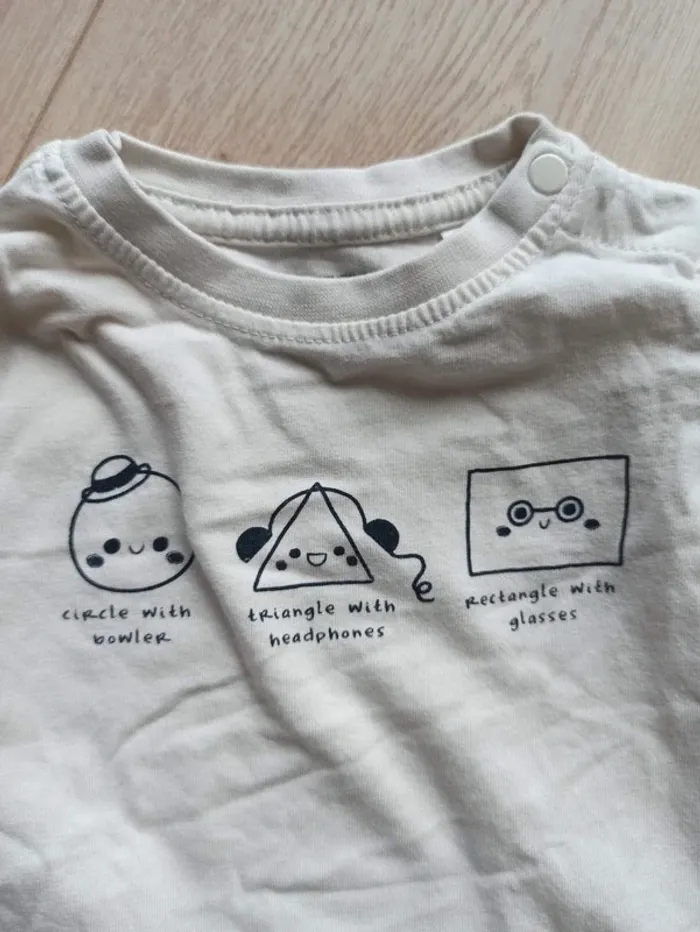 Ensemble salopette et t-shirt manches longues taille 6 mois - photo numéro 5