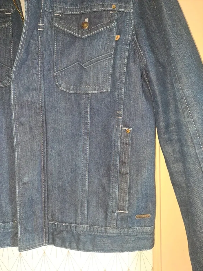 NEUVE veste jean homme jamais portée Bonobo L doublée, grande qualité valeur 69€ - photo numéro 5