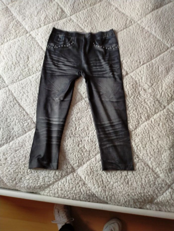 Joli pantalon style legging imitation jean - photo numéro 2