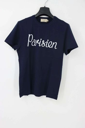 👕 T-shirt Maison Kitsuné -Parisien- Navy - Taille XS
