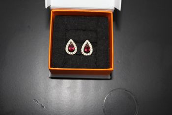 Boucles d'oreilles argent /oxydes de zirconium