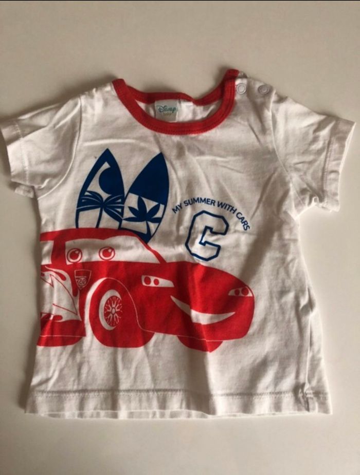 T-shirt cars garçon- 6 mois