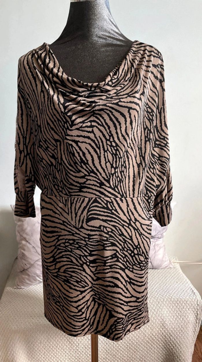 Robe légère imprimé zèbre. - photo numéro 3